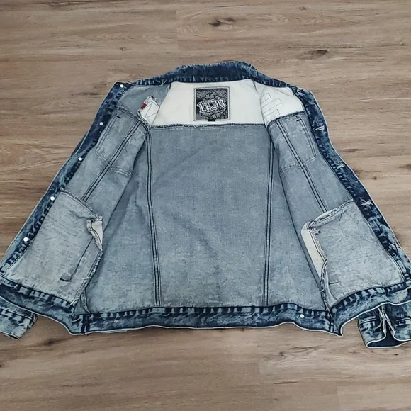 Men's Vintage Denim Jean Jacket - Picture 11 of 14
